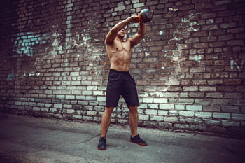 kettlebell swing power workout for men